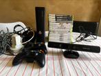 Xbox 360 S + 15 games + 2 controllers + Kinect + HDD, Ophalen, Met 2 controllers, Met games, Gebruikt
