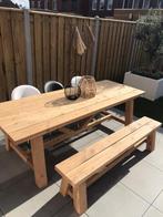 Douglas tuintafel met bankje, Tuin en Terras, Tuintafels, Ophalen, Nieuw, Rechthoekig, Hout