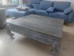 robuuste salontafel, Huis en Inrichting, Ophalen, Gebruikt, Vierkant, Landelijk