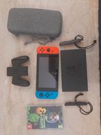 Nintendo Switch gratis spel en travel case, Spelcomputers en Games, Zo goed als nieuw, Met 1 controller, Met games, Ophalen