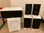 Canton chrono surround speaker set wit, Overige merken, Ophalen of Verzenden, Zo goed als nieuw, 60 tot 120 watt