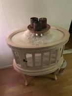 Barok theekastje - Witte vintage blikvanger, Ophalen, Overige materialen, Gebruikt, 50 tot 100 cm