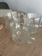 Grote ronde theeglazen met oor, Verzamelen, Glas en Borrelglaasjes, Ophalen, Nieuw, Overige typen