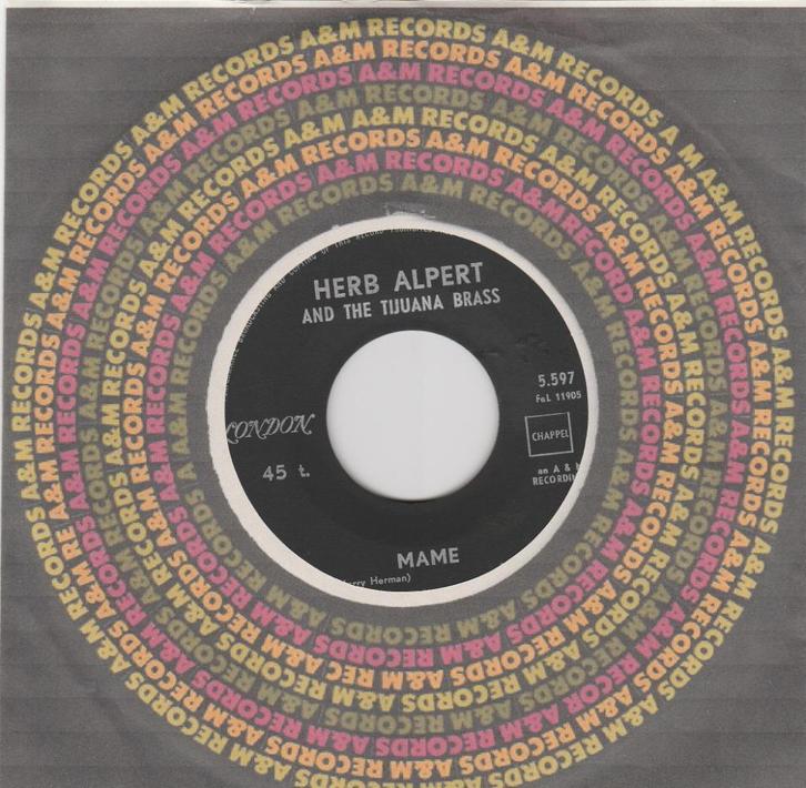 Herb Alpert - Mame / Our day will come, Cd's en Dvd's, Vinyl | Pop, Gebruikt, 1960 tot 1980, Overige formaten, Verzenden