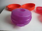 Tupperware ronde broodtrommeltjes, Ophalen of Verzenden, Rood