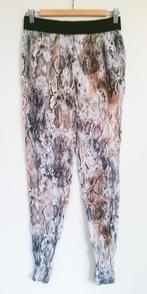 Slangen print broek stretch bandje maat S zgan, Overige kleuren, Ophalen of Verzenden, Zo goed als nieuw, Coolcat