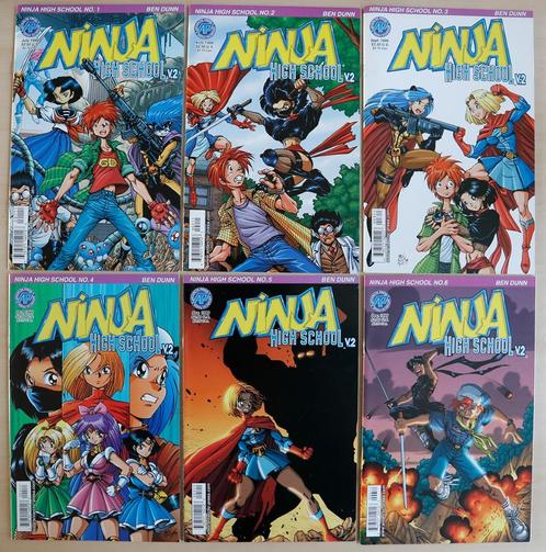 Comics: Ninja High School v2 compleet - Ben Dunn - Antarctic, Boeken, Strips | Comics, Zo goed als nieuw, Complete serie of reeks
