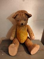 Grote antieke strogevulde teddybeer 60 cm beer, Antiek en Kunst, Antiek | Speelgoed, Ophalen of Verzenden