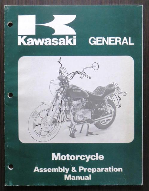 Kawasaki Motorcycle Assembly & Preparation Manual - 1995, Motoren, Handleidingen en Instructieboekjes, Kawasaki, Verzenden