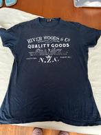 Mooi donkerblauw t-shirt van River Woods maat L, Kleding | Heren, Maat 52/54 (L), Blauw, Ophalen of Verzenden, Zo goed als nieuw