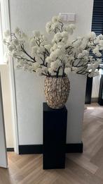 Hangemaakte bloesemboom blossom met schelpenvaas en pilaar, Ophalen of Verzenden