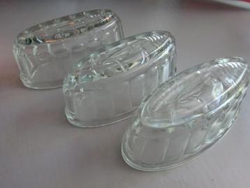 Leerdam persglas: 5x puddingvormen Anker en Zeilschip beschikbaar voor biedingen