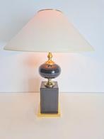 Vintage le dauphin tafellamp messing lamp Regency goud '70, Minder dan 50 cm, Regency vintage, Gebruikt, Ophalen of Verzenden
