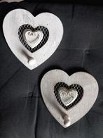 Twee hartvormige kapstokjes., Wandkapstok, Nieuw, Ophalen of Verzenden, Minder dan 100 cm