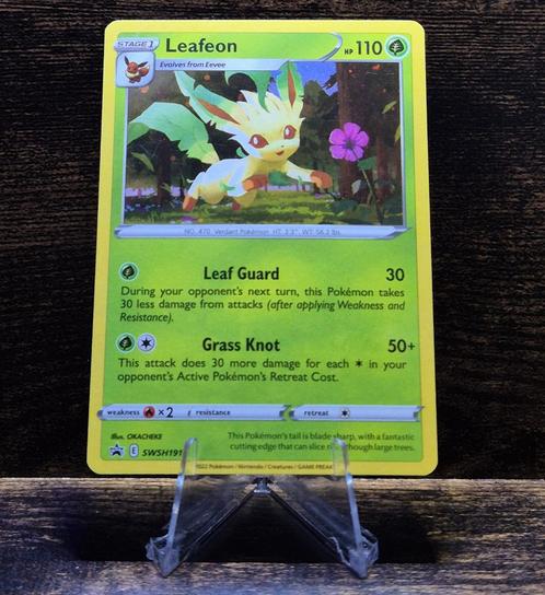 Leafeon Promo SWSH191, Hobby en Vrije tijd, Verzamelkaartspellen | Pokémon, Nieuw, Losse kaart, Foil, Verzenden