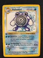 1st edition Shadowless Poliwhirl, Hobby en Vrije tijd, Verzamelkaartspellen | Pokémon, Ophalen of Verzenden, Gebruikt
