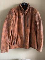 Bruine leren jas - DNR, Ophalen of Verzenden, Zo goed als nieuw, Maat 52/54 (L), Bruin