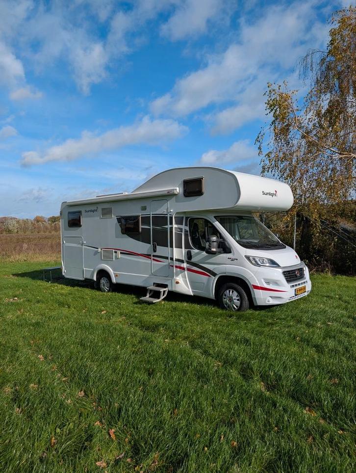 Fiat Capron Sunlight A70 2.3D 35dkm, Caravans en Kamperen, Campers, Particulier, Half-integraal, Sunlight, Fiat, Diesel, Handgeschakeld