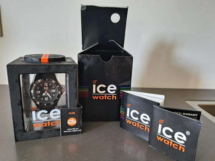 ice watch, Sieraden, Tassen en Uiterlijk, Sporthorloges, Nieuw, Zwart, Waterdicht, Ophalen of Verzenden