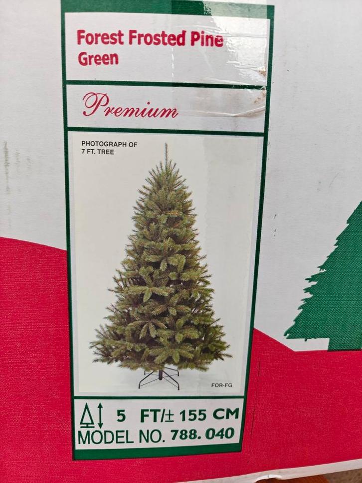 Triumph tree kerstboom 155cm Forest frosted pine, Diversen, Kerst, Zo goed als nieuw, Ophalen