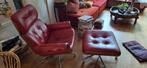 Lounge fauteuil + hocker, Ophalen, Gebruikt, Eenpersoons, Minder dan 150 cm