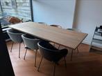 Eettafel hout van PMP Furniture L222 x B90 x H76cm, Ophalen, 200 cm of meer, 50 tot 100 cm, Zo goed als nieuw