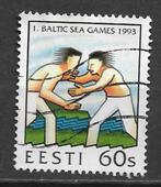 Estland 1993 Baltische Zeespelen worstelen sport, Verzenden, Overige landen, Gestempeld