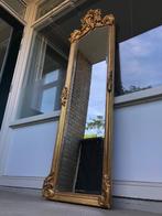 Prachtige lange gouden barok spiegel (facet geslepen), Ophalen, Zo goed als nieuw, Overige vormen, 150 tot 200 cm