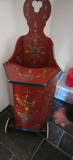 Vintage Kinderstoel / Peuterstoel met Wielen, Ophalen, Gebruikt, Meegroeistoel