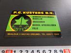 sticker Dreumel P.G. Kusters bv  Waaldijk 3, Verzamelen, Ophalen, Zo goed als nieuw, Bedrijf of Vereniging