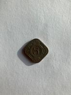 5 cent stuk uit 1940, Postzegels en Munten, Munten | Nederland, Ophalen of Verzenden, Koningin Wilhelmina, 5 cent, Losse munt