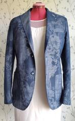 MANUEL RITZ Bijz.Jeans-Blauw Zomer-Colbert maat 50=38/40, Maat 38/40 (M), Ophalen of Verzenden, Zo goed als nieuw, MANUEL RITZ