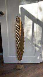 Woonaccesoire gouden veer - metaal - 100cm hoog, Ophalen, Nieuw