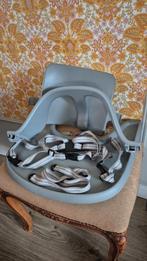Stokke Tripp Trapp babyset + tray + tuigje grijs stormy grey, Ophalen of Verzenden, Zo goed als nieuw