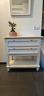 Leuke ladekast net 2 lades, kleur wit 76x75x36cm, Ophalen, Gebruikt, 1 of 2 laden, Klassiek