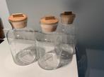 Riviera Maison glazen voorraadpotten, Huis en Inrichting, Woonaccessoires | Overige, Ophalen of Verzenden, Zo goed als nieuw