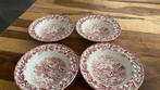 <Engels rood Myotts country life 4 x Papschaaltjes>, Ophalen of Verzenden