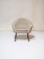 Hans Olsen 187 fauteuil grijs teakhout Deens vintage, Huis en Inrichting, Fauteuils, Ophalen, Hout, -, Minder dan 75 cm