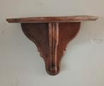 Brocante vintage eiken houten wandconsole, Ophalen of Verzenden, Gebruikt