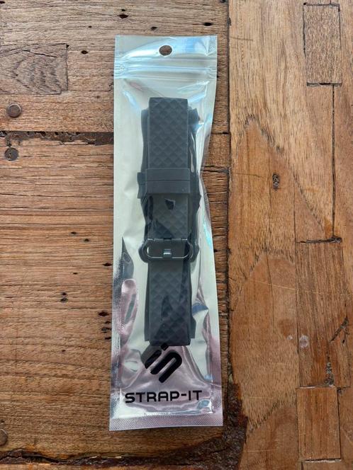 Strap-it Siliconen bandje - Fitbit Charge 3 / 4 - zwart, Sieraden, Tassen en Uiterlijk, Sporthorloges, Nieuw, Android, Zwart, Ophalen of Verzenden