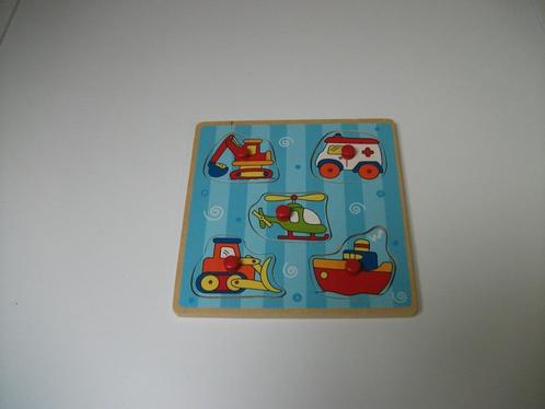 Puzzel vervoer 5 delig, Kinderen en Baby's, Speelgoed | Houten speelgoed, Gebruikt, Overige typen, Ophalen of Verzenden
