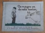 RECLAMEBOEKJE - DE MAGERE EN DE VETTE KOEIEN - 1929, Verzenden, Gebruikt, Overige typen