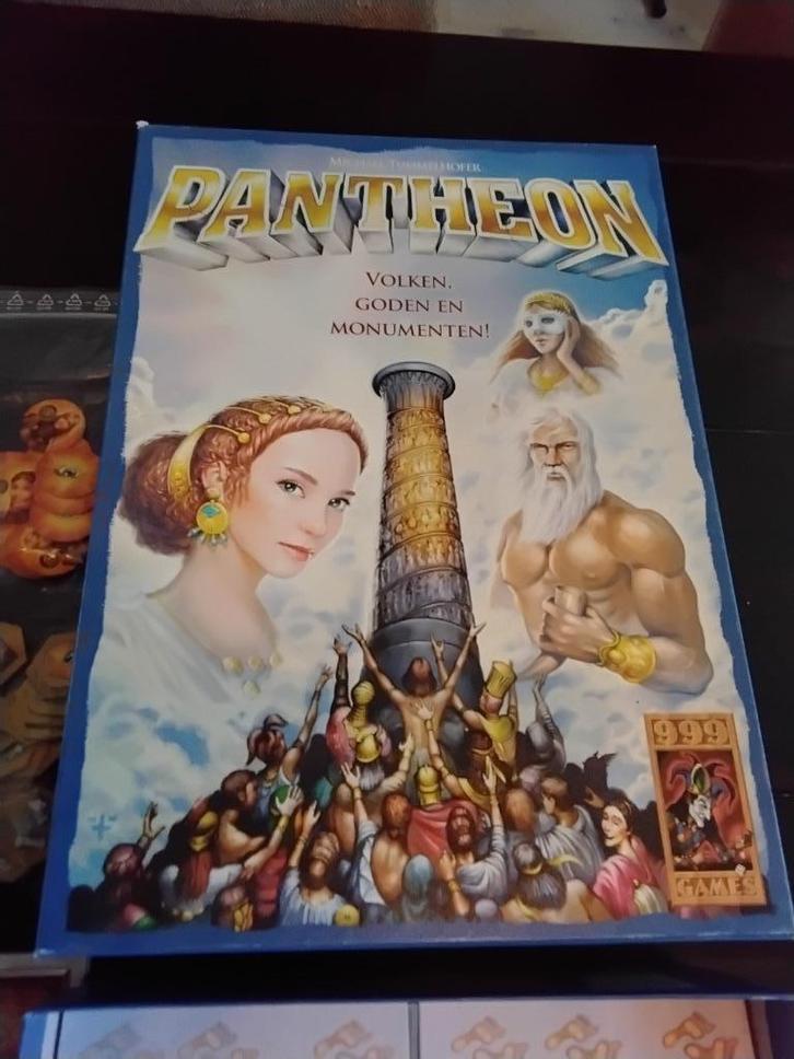 PANTHEON bordspel, Hobby en Vrije tijd, Gezelschapsspellen | Bordspellen, Zo goed als nieuw, Een of twee spelers, Drie of vier spelers