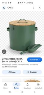Gezocht - grote groene voorraadpot van CASA, Huis en Inrichting, Keuken | Potten en Pannen, Ophalen of Verzenden, Zo goed als nieuw
