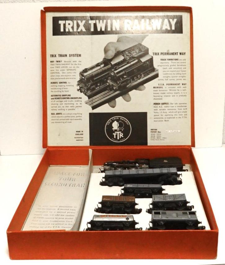TTR Trix Twin Railway fraaie Engelse goederen treinset, Hobby en Vrije tijd, Modeltreinen | H0, Zo goed als nieuw, Treinset, Gelijkstroom