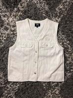 Stussy Canvas Work Vest - Maat M, Ophalen of Verzenden, Zo goed als nieuw, Maat 38/40 (M), Wit