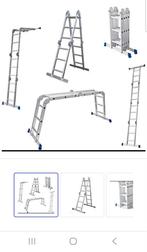 Aluminium Opvouwbare Ladder, Doe-het-zelf en Verbouw, Ladders en Trappen, Ophalen