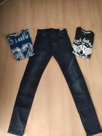 Zgan jeans maat 28/32 met 2 shirt, Jongen, Primark, Ophalen of Verzenden, Zo goed als nieuw