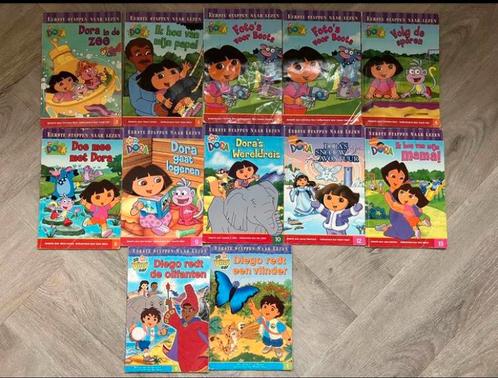 12 Dora en Diego boekjes, Boeken, Kinderboeken | Jeugd | onder 10 jaar, Gelezen, Ophalen of Verzenden