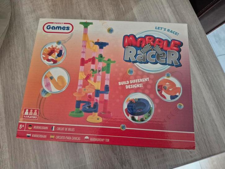 marble racer knikkerbaan family games, Hobby en Vrije tijd, Gezelschapsspellen | Overige, Zo goed als nieuw, Ophalen of Verzenden